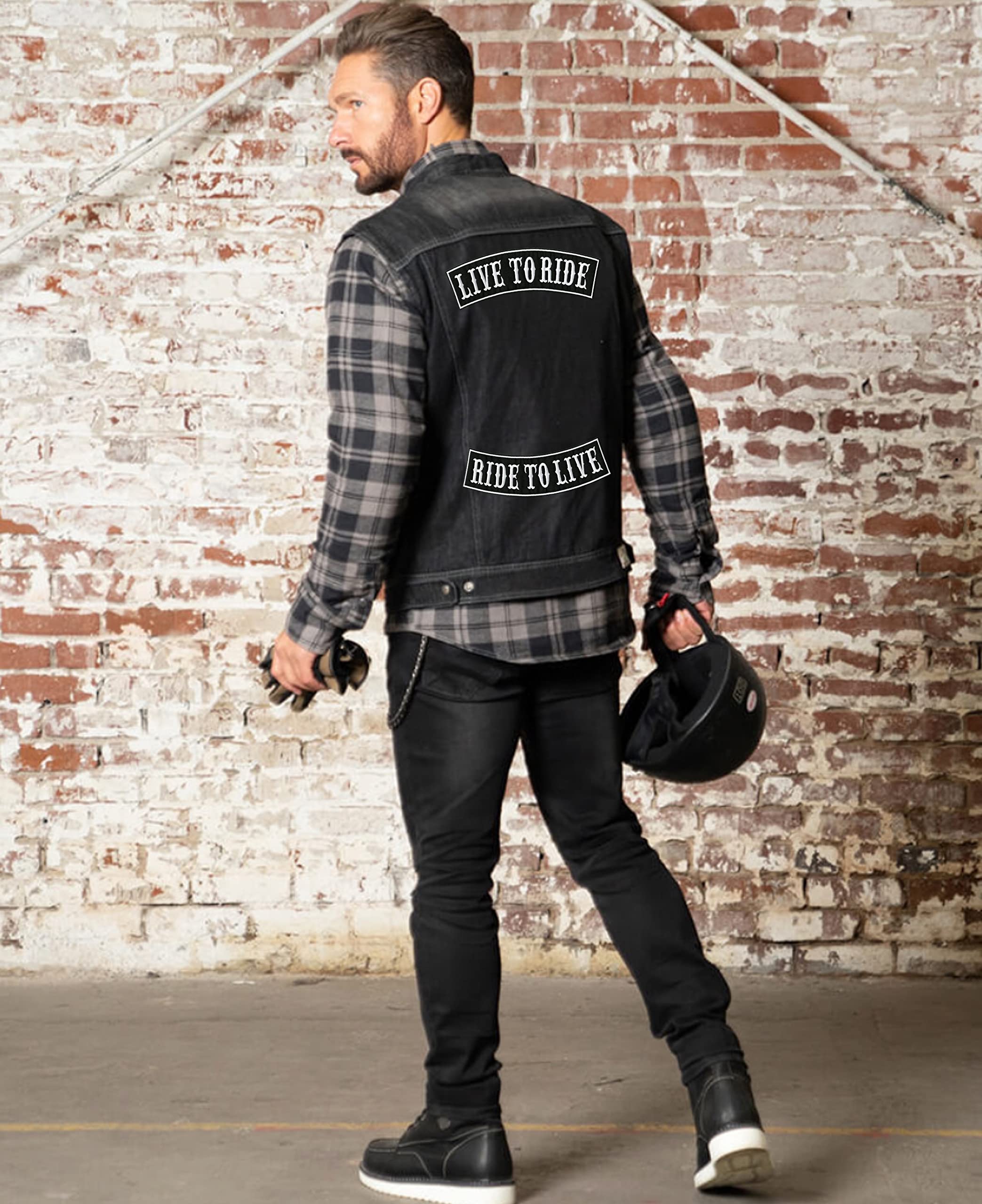 Amazon | Live to Ride、Ride to Liveロッカ―パッチ ラージ